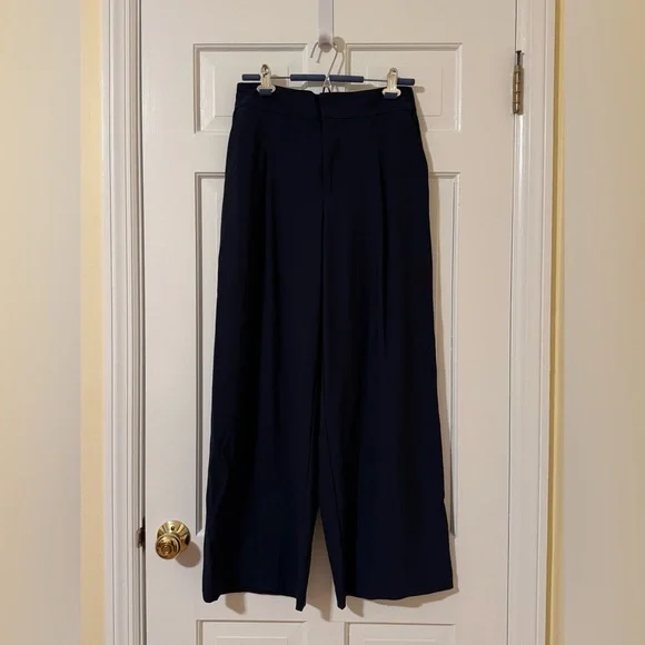Athleta Pinnacle High Rise Trouser Pants Size 8 Navy Blue - Picture 4 of 6